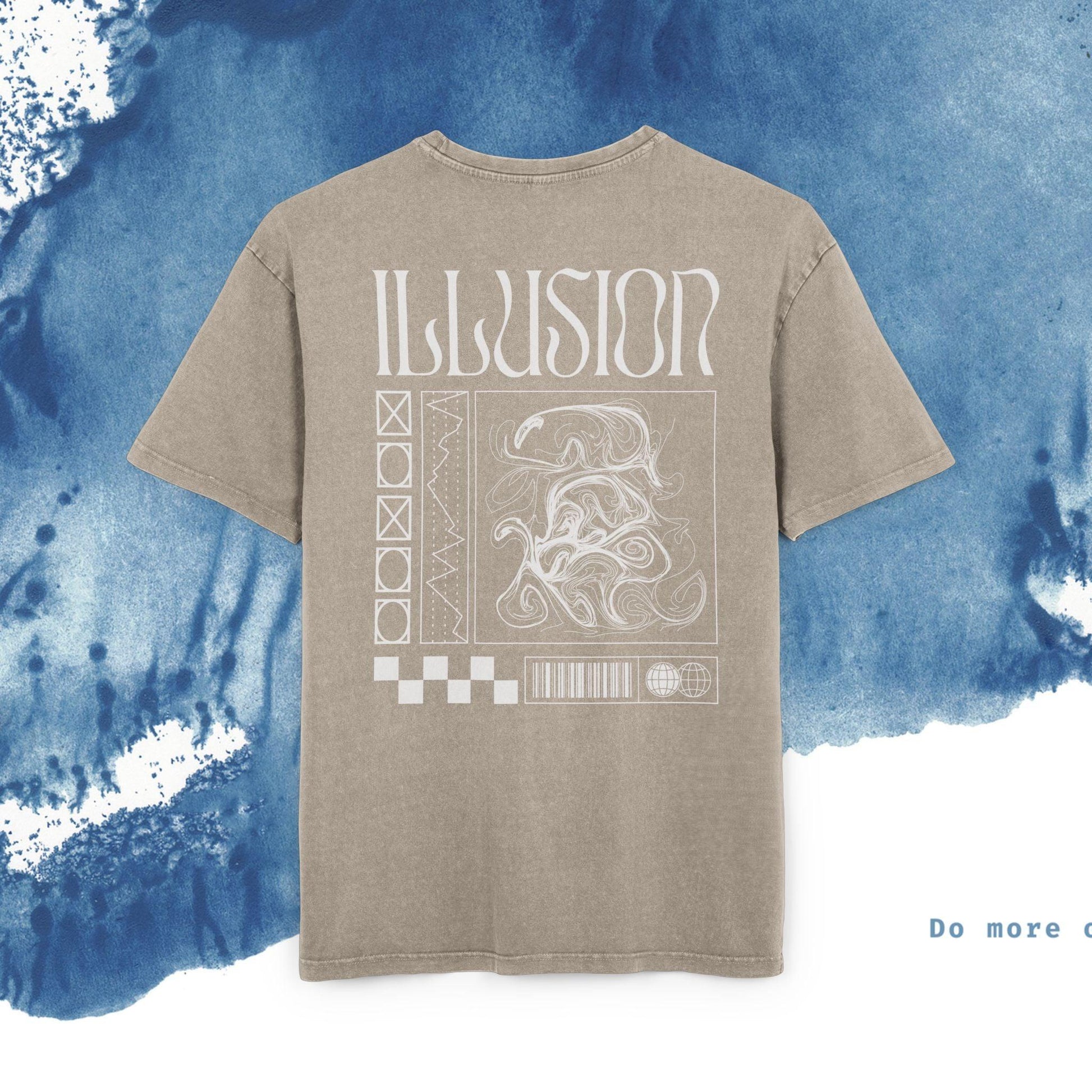 Acid Washed Oversized Tee T-Shirt - Ocean vibez