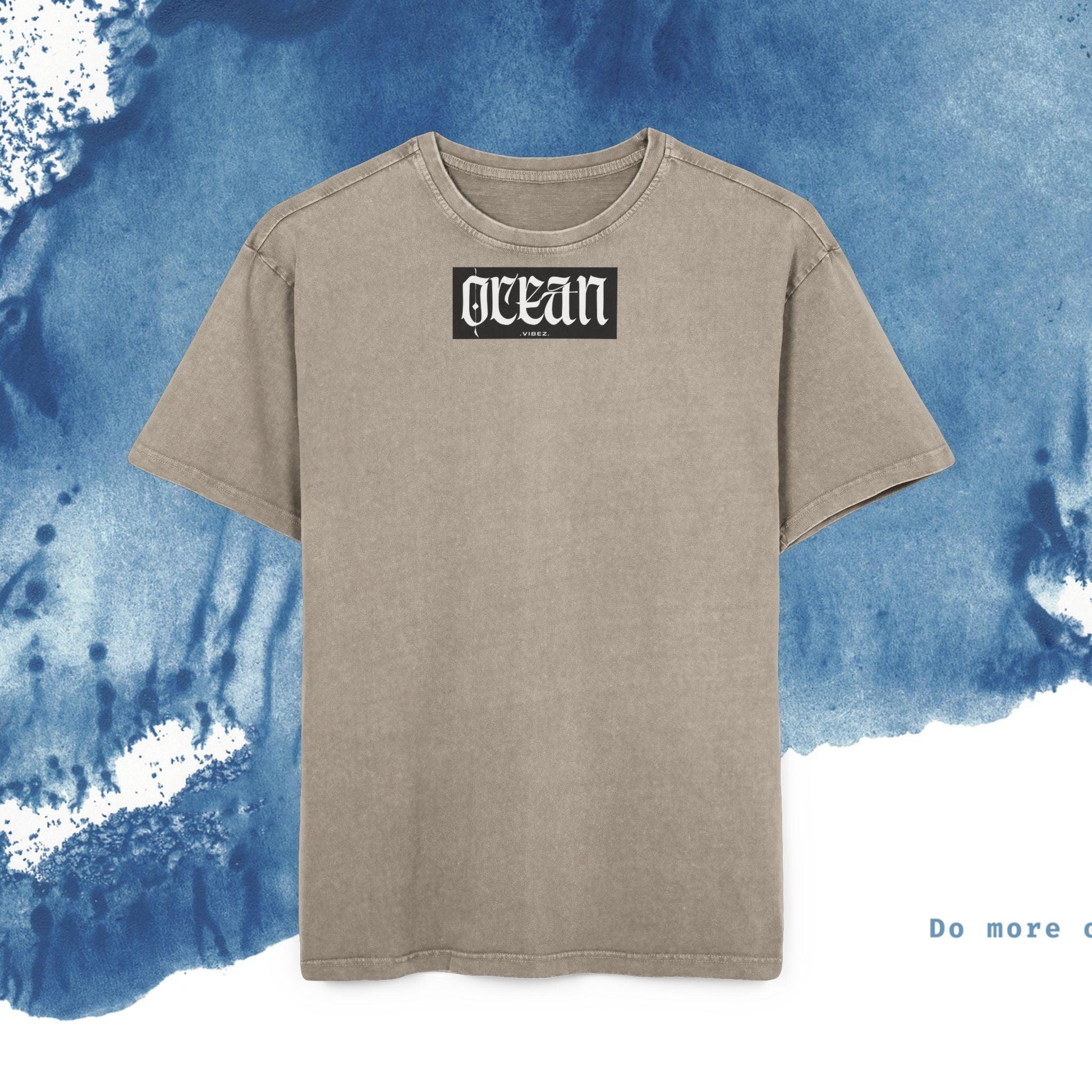 Acid Washed Oversized Tee T-Shirt - Ocean vibez