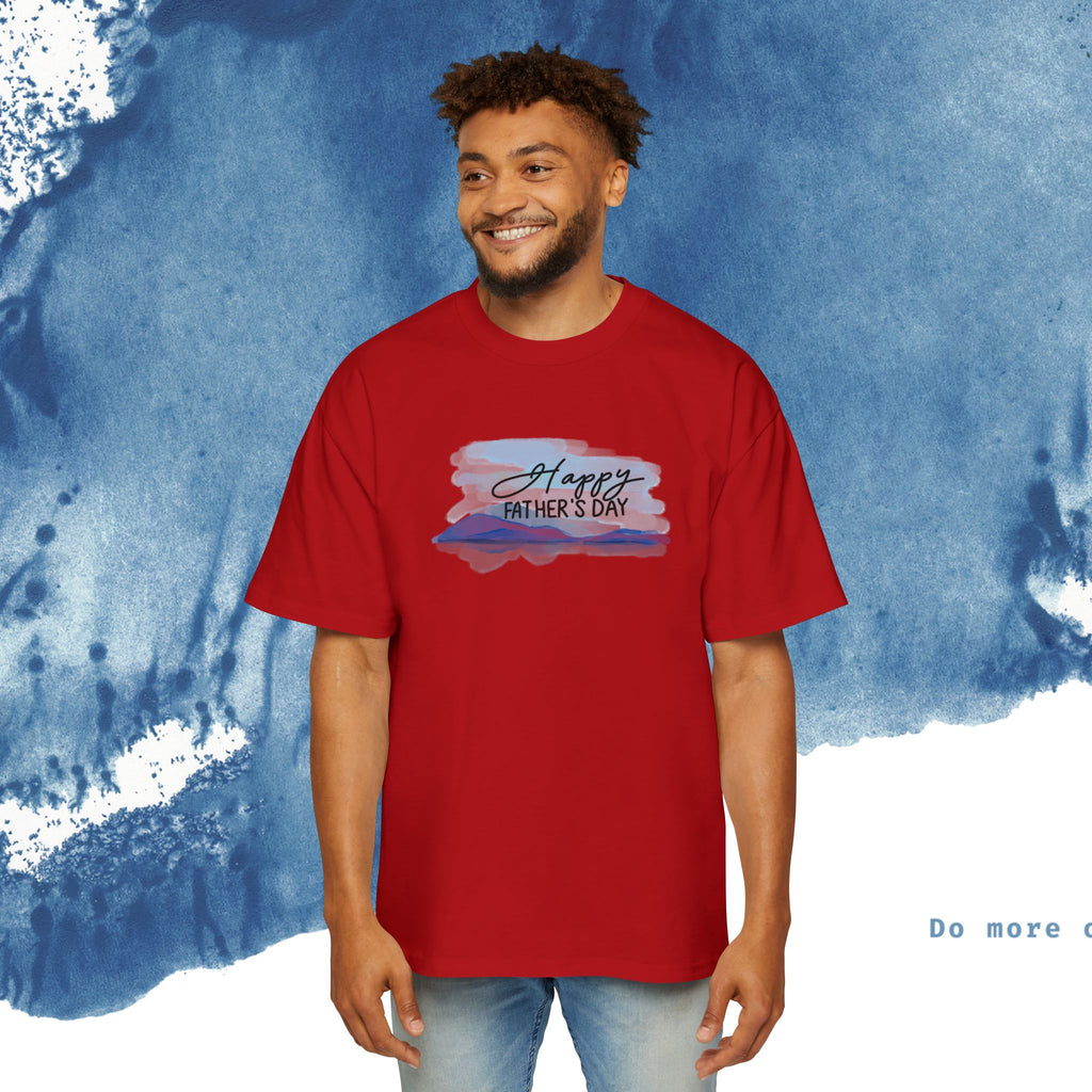 Camiseta Oversized do Dia dos Pais - Momentos de Feliz Dia dos Pais - Ocean vibez
