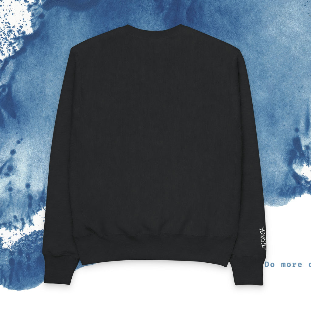 Men's Champion Crewneck Sweatshirt - Floral Love Design - Ocean vibez