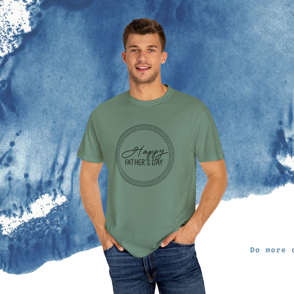 Feliz Dia dos Pais Unisex Garment-Tyed T-Shirt - Comemore o Pai em Grande Estilo - Ocean vibez