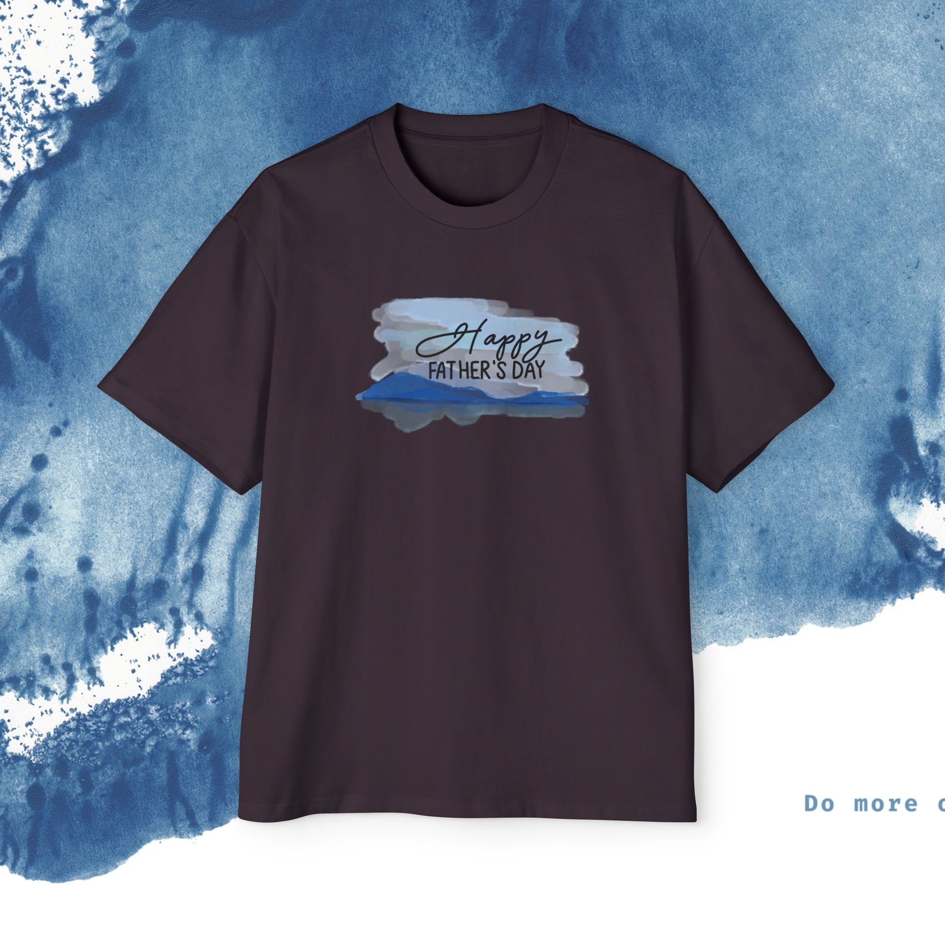 Camiseta Oversized do Dia dos Pais - Momentos de Feliz Dia dos Pais - Ocean vibez