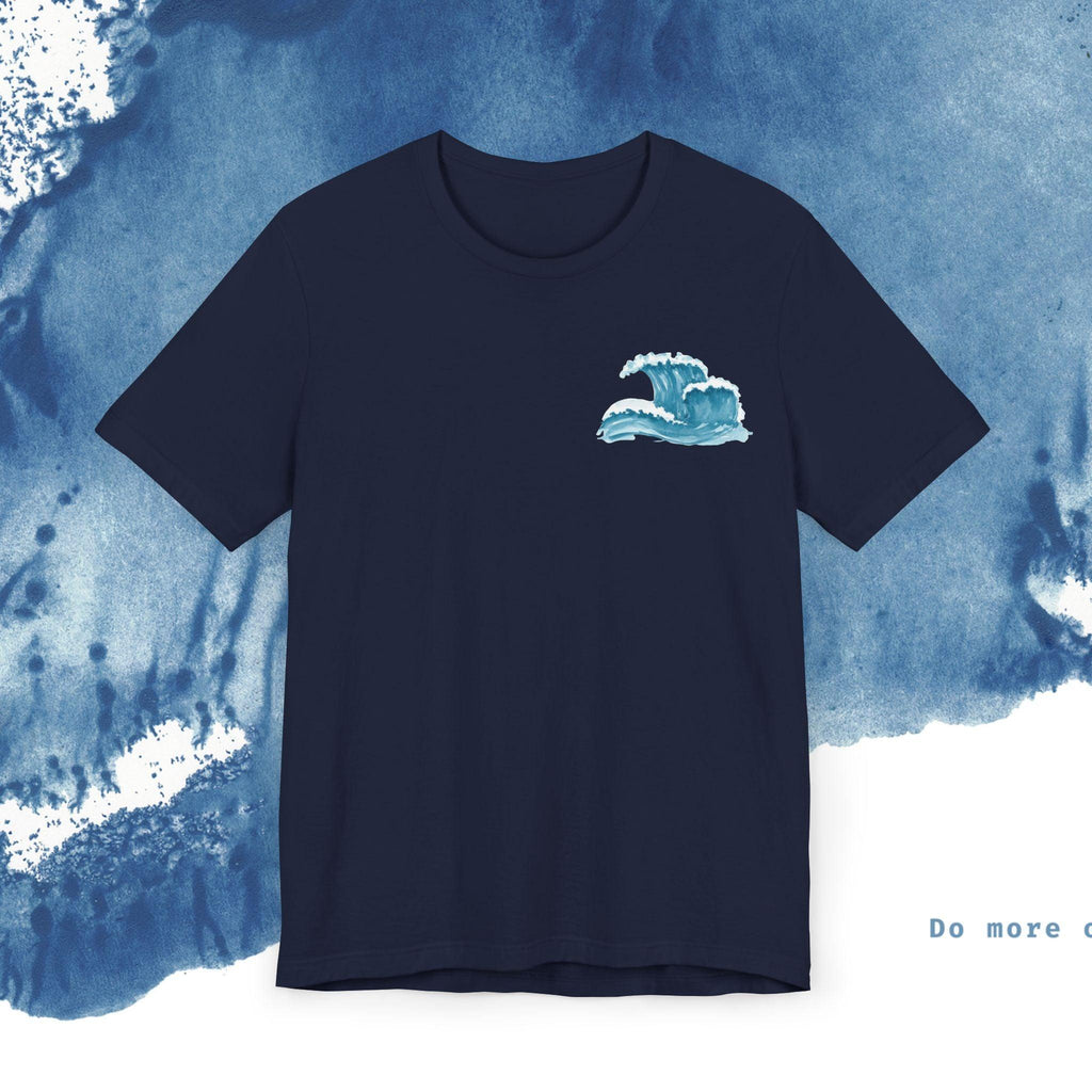 Ocean Wave Unisex Short Sleeve Tee - Do More of What Makes You Happy - Ocean vibez