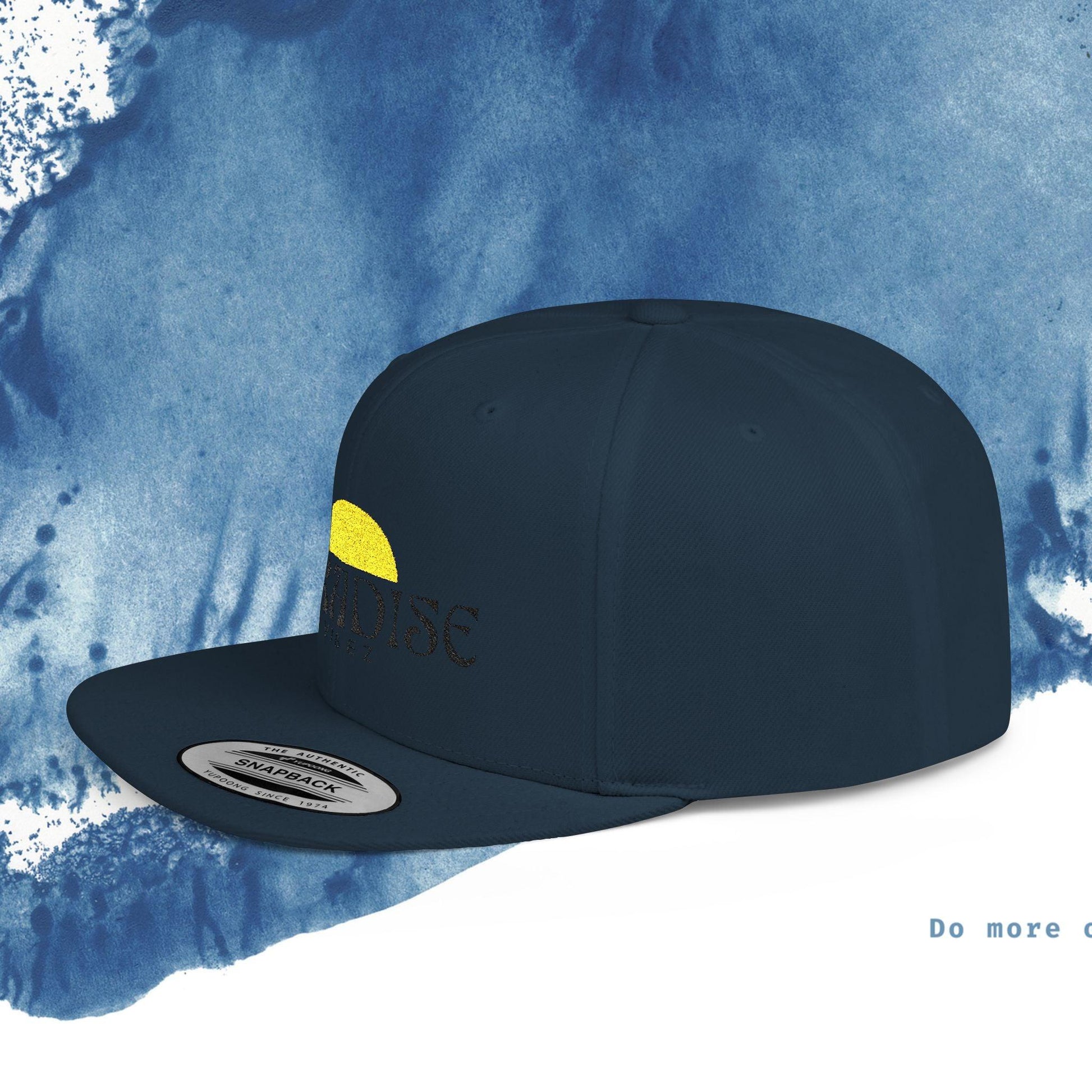 Paradise Vibe Flat Bill Snapback Cap - Trendy Summer Hat - Ocean vibez