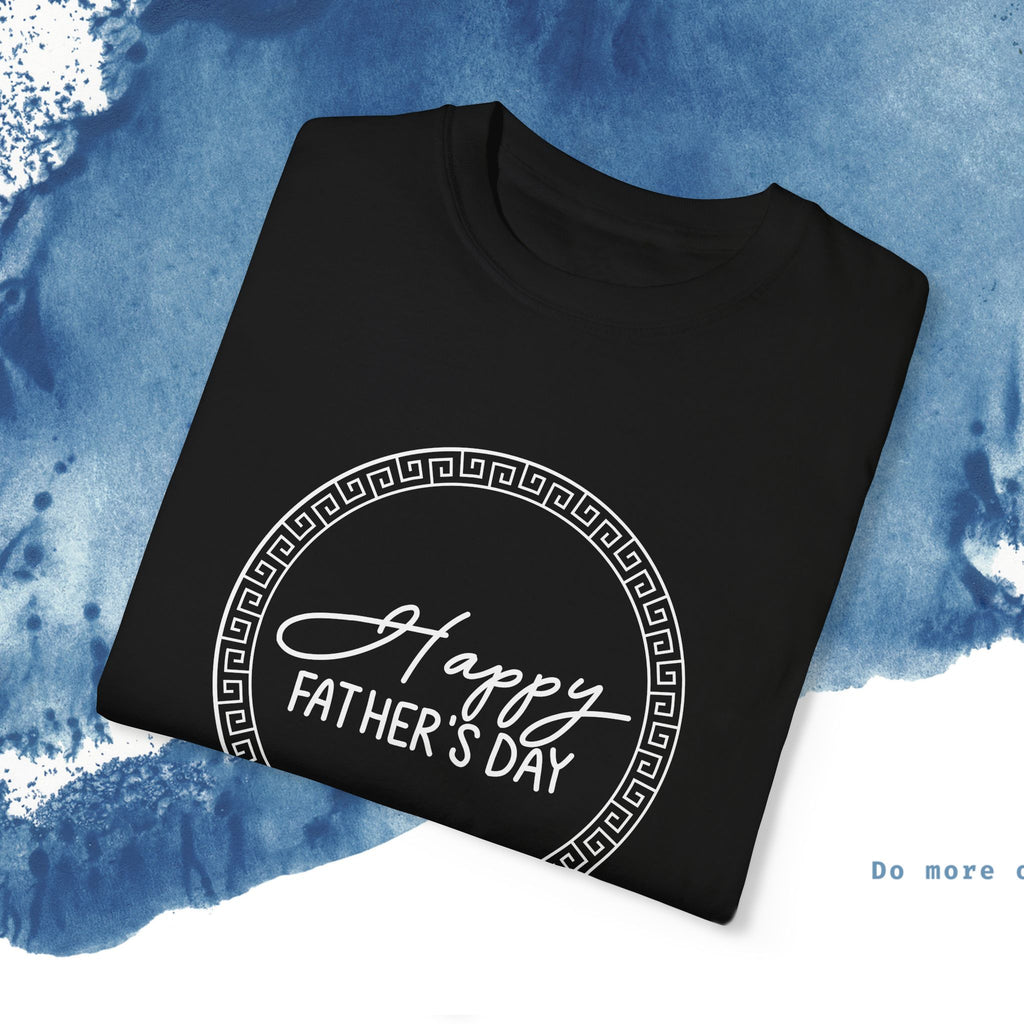 Feliz Dia dos Pais Unisex Garment-Tyed T-Shirt - Comemore o Pai em Grande Estilo - Ocean vibez