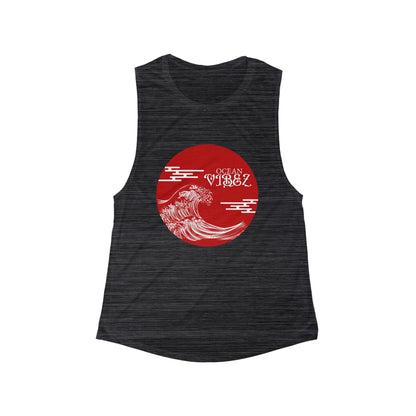 Ocean Waves Women's Flow Tank - Beach Vibes