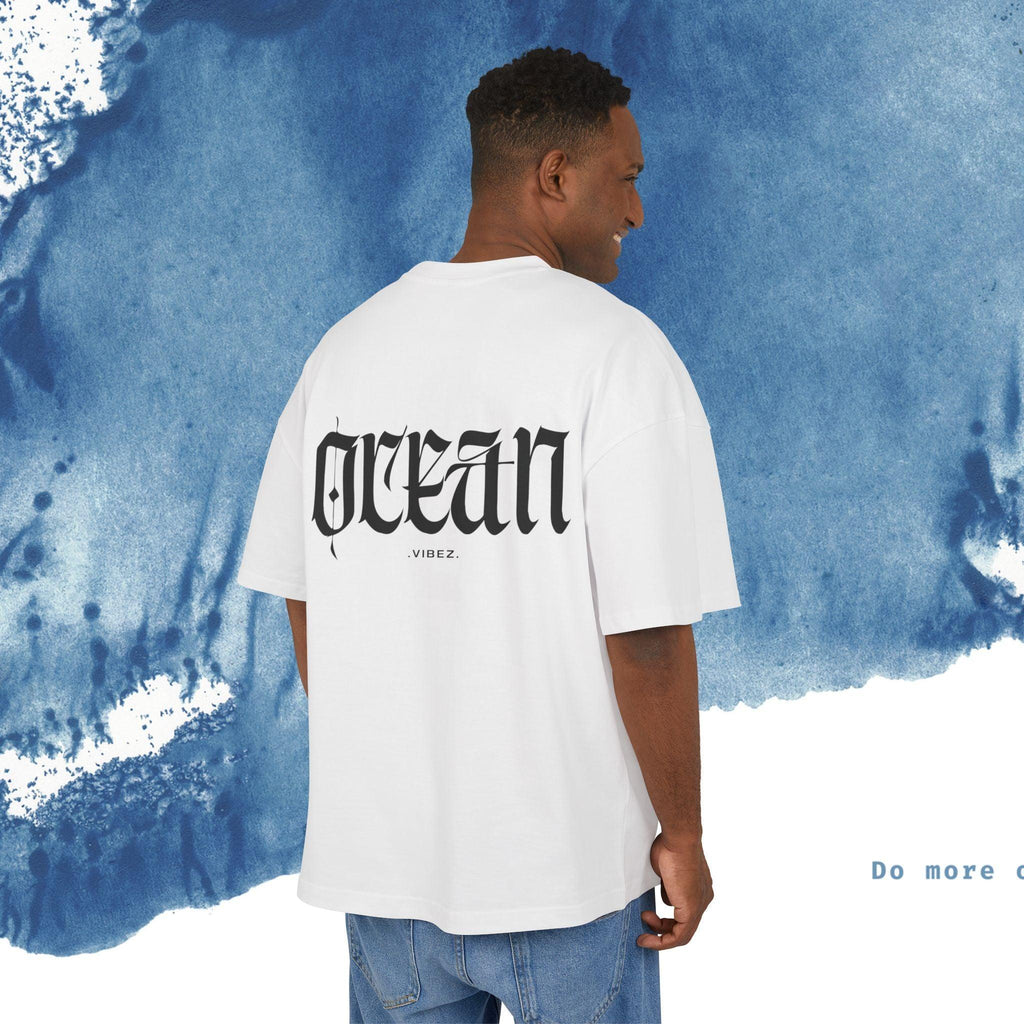 Ocean Vibes Unisex Box Tee - Wave Graphic T-Shirt - Ocean vibez