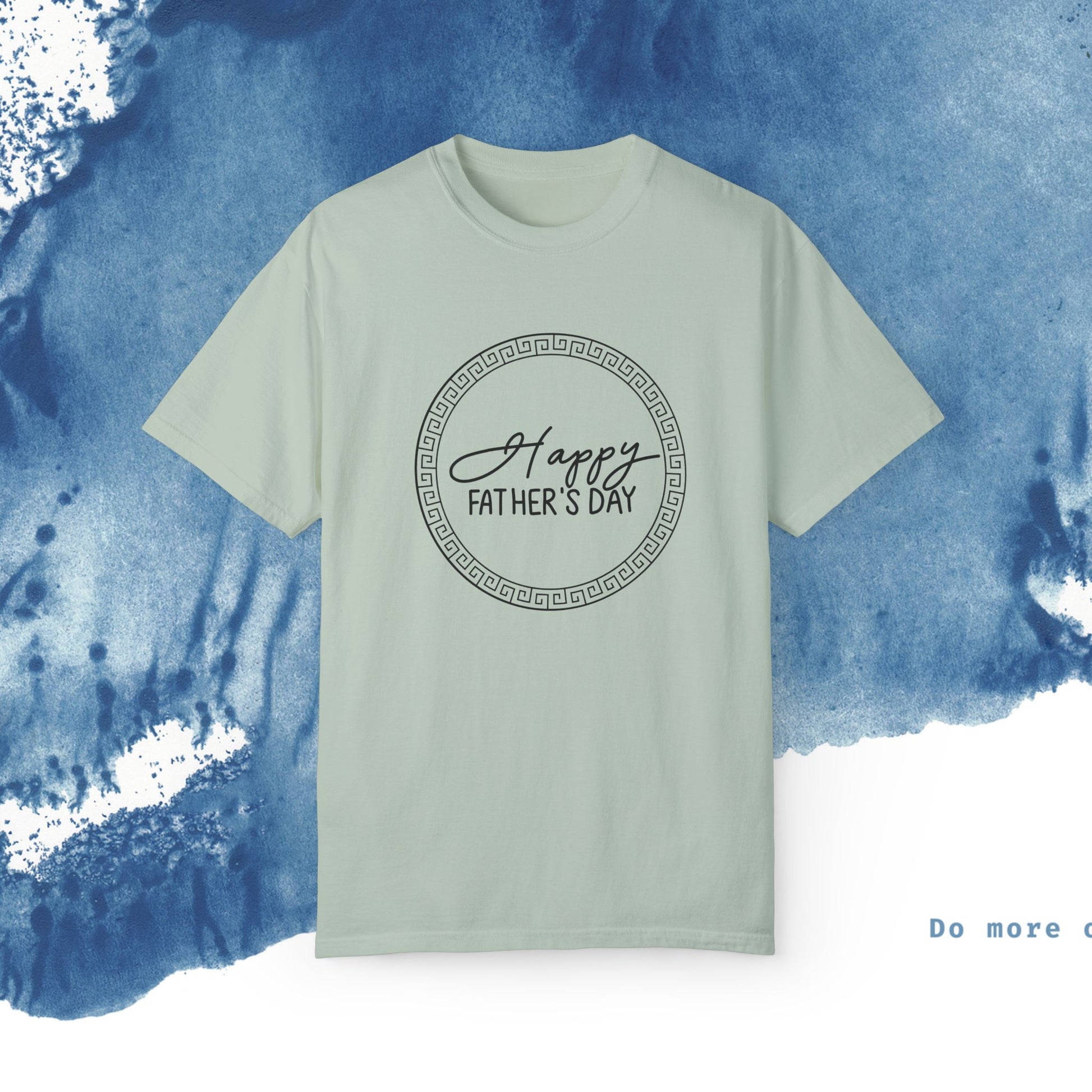 Feliz Dia dos Pais Unisex Garment-Tyed T-Shirt - Comemore o Pai em Grande Estilo - Ocean vibez