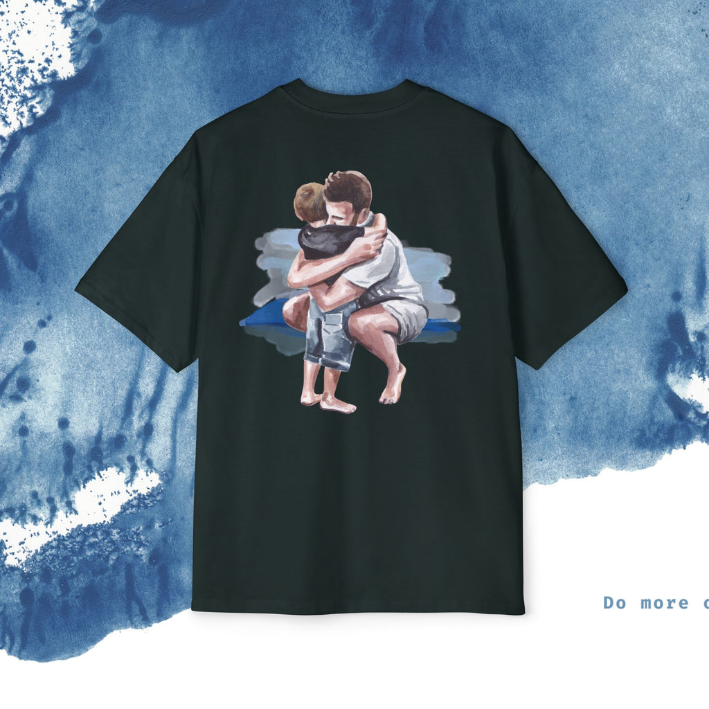 Camiseta Oversized do Dia dos Pais - Momentos de Feliz Dia dos Pais - Ocean vibez