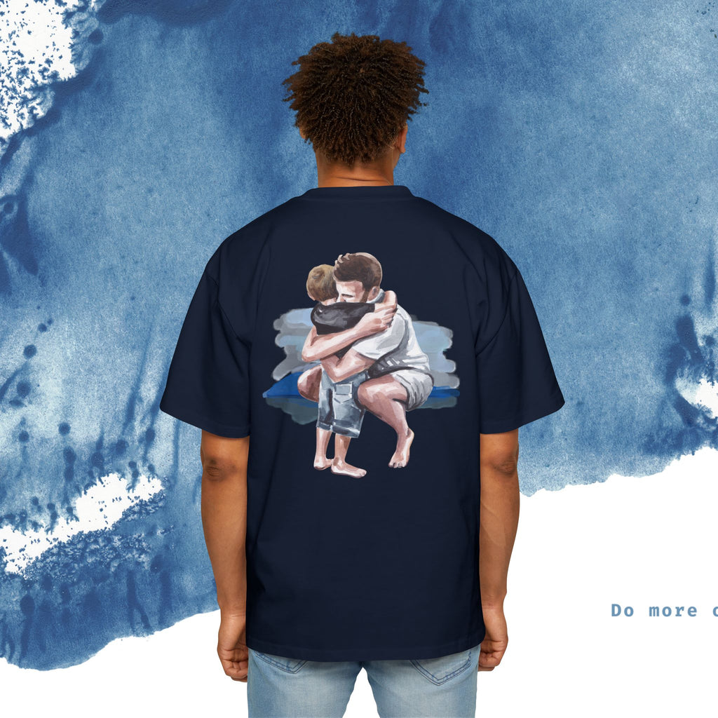 Camiseta Oversized do Dia dos Pais - Momentos de Feliz Dia dos Pais - Ocean vibez