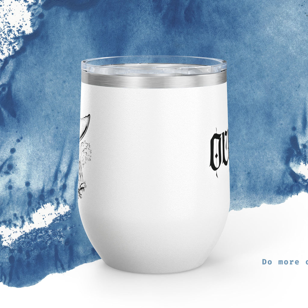 Copo de Vinho Whale Tail - Copo Isolado de 12oz para Amantes da Natureza