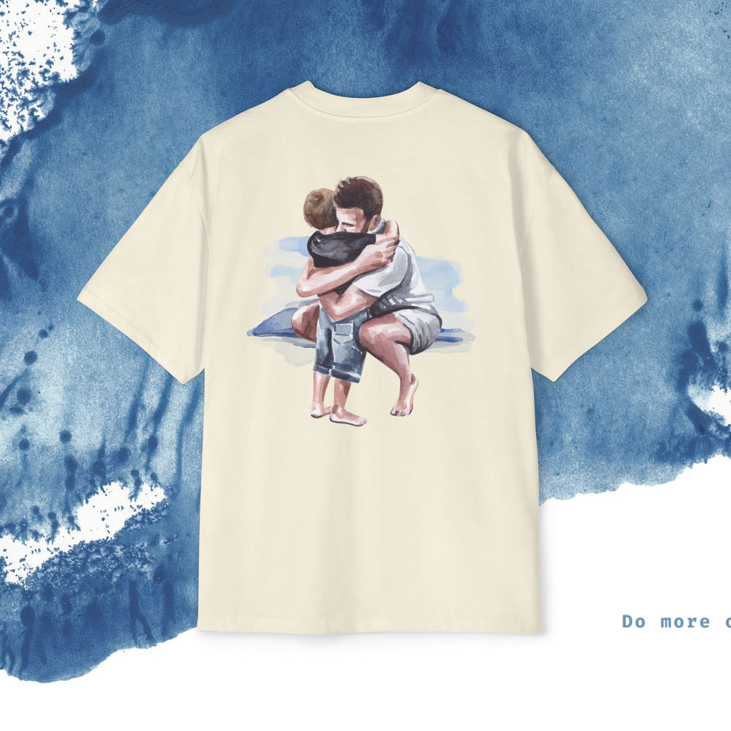 Camiseta Oversized do Dia dos Pais - Momentos de Feliz Dia dos Pais - Ocean vibez