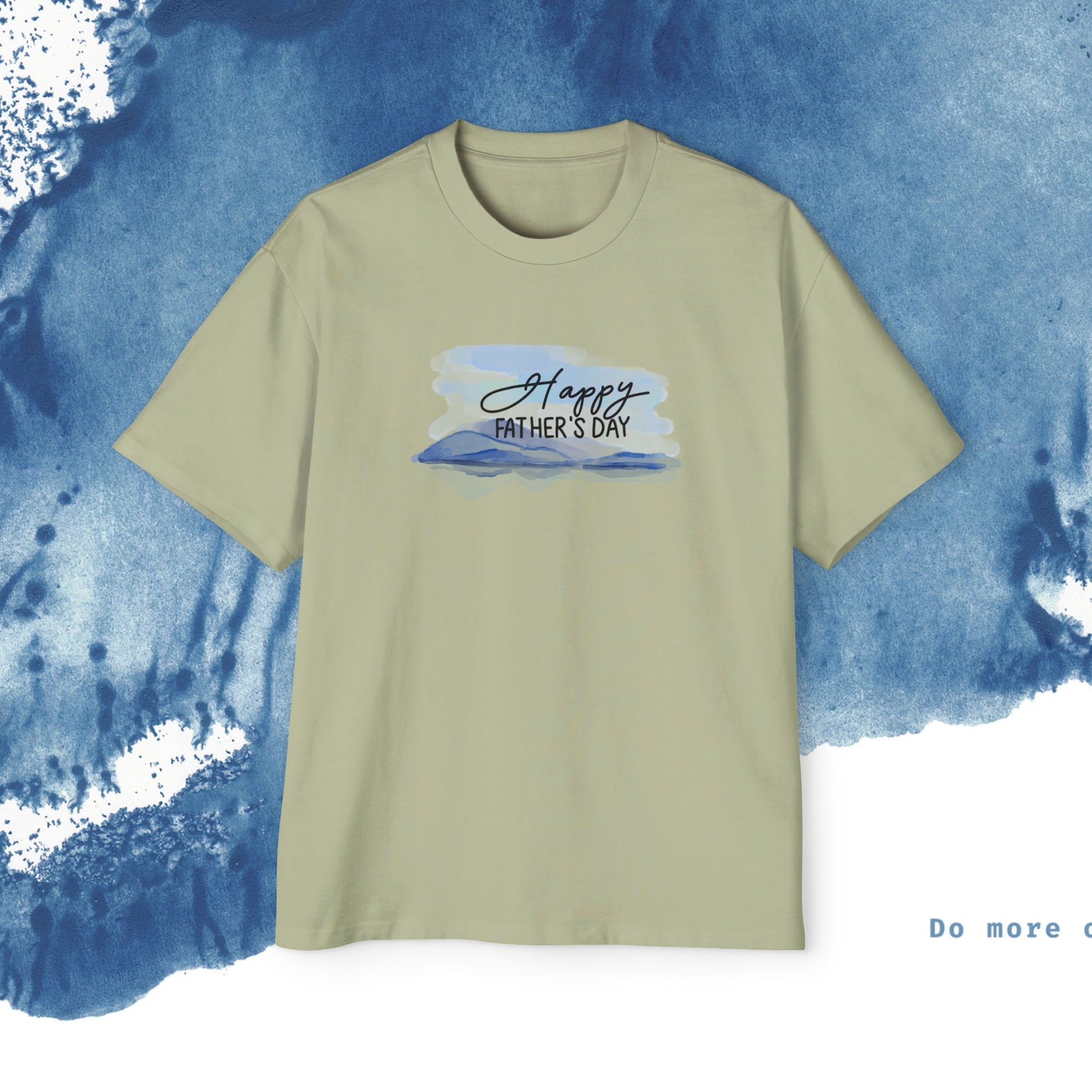 Camiseta Oversized do Dia dos Pais - Momentos de Feliz Dia dos Pais - Ocean vibez