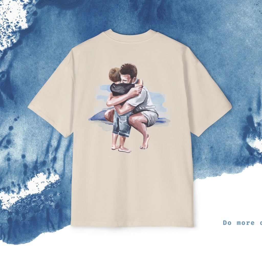 Camiseta Oversized do Dia dos Pais - Momentos de Feliz Dia dos Pais - Ocean vibez