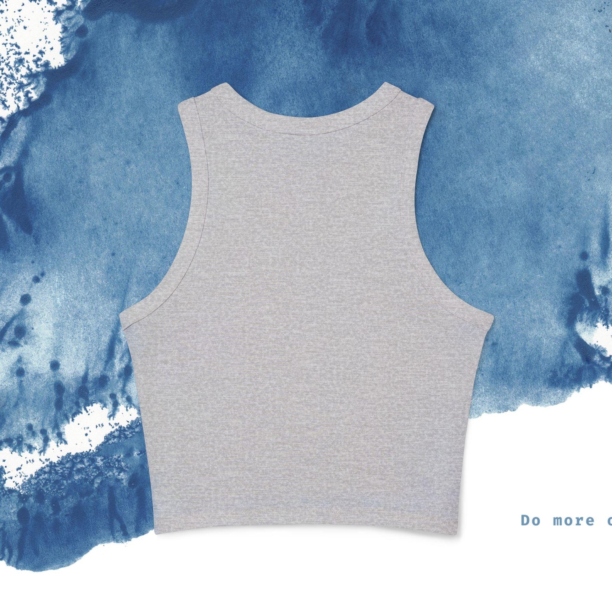 Women's Micro Rib Racer Tank Top - Ocean vibez