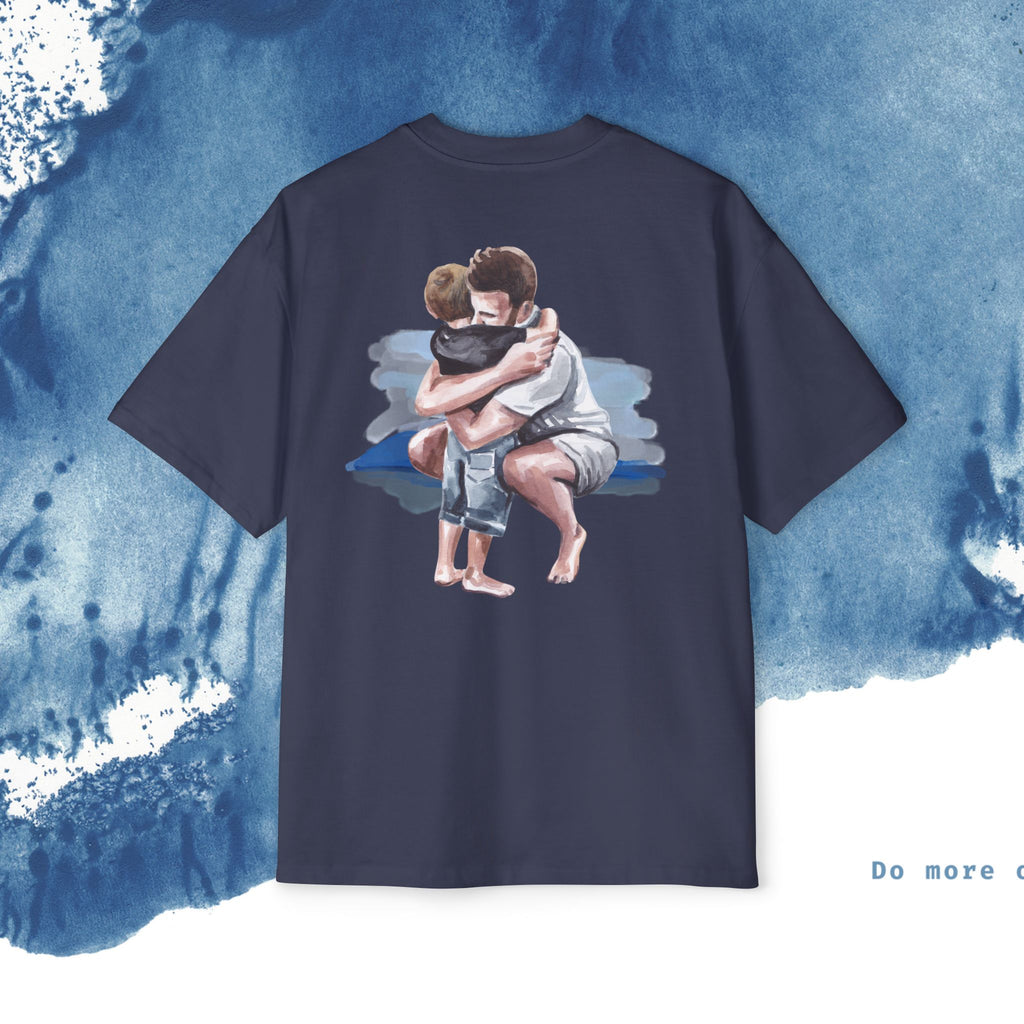 Camiseta Oversized do Dia dos Pais - Momentos de Feliz Dia dos Pais - Ocean vibez