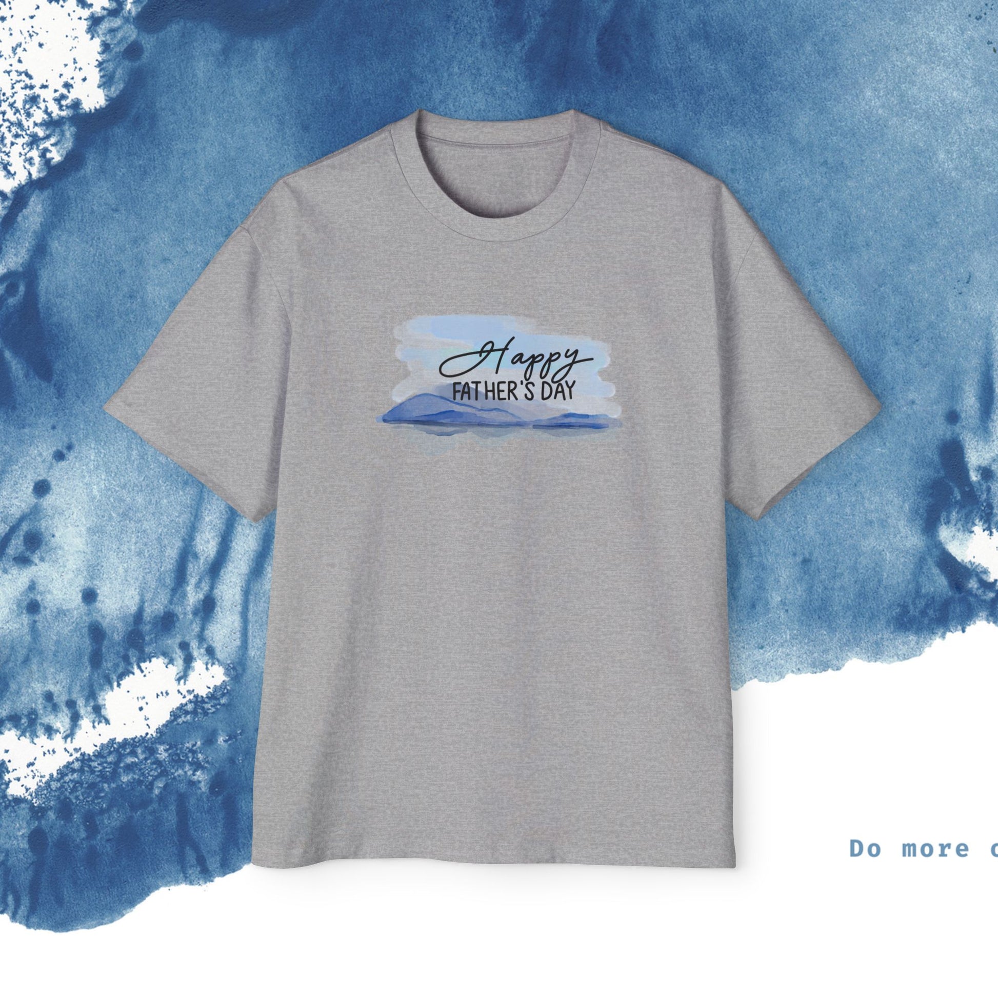 Camiseta Oversized do Dia dos Pais - Momentos de Feliz Dia dos Pais - Ocean vibez