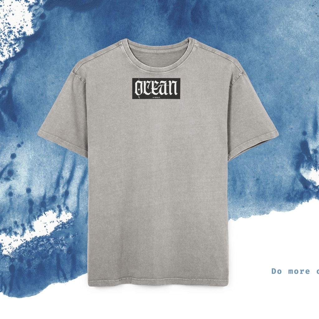 Acid Washed Oversized Tee T-Shirt - Ocean vibez