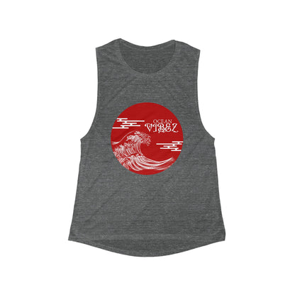 Ocean Waves Women's Flow Tank - Beach Vibes