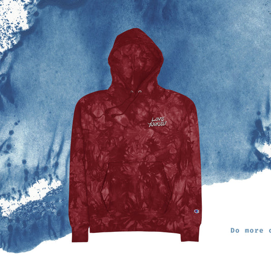 Sweat à capuche Tie-Dye Love Yourself - Sweat-shirt champion unisexe