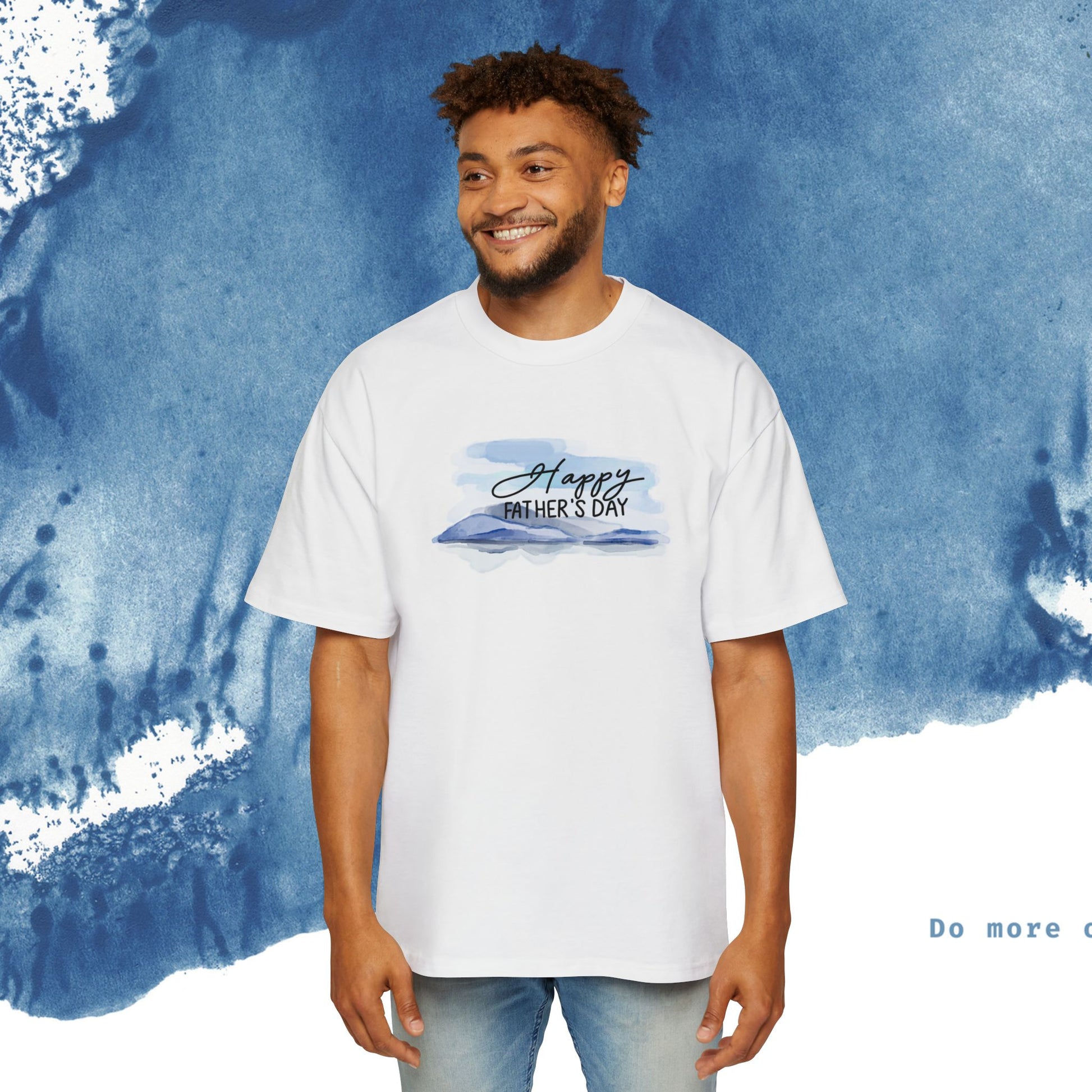 Camiseta Oversized do Dia dos Pais - Momentos de Feliz Dia dos Pais - Ocean vibez