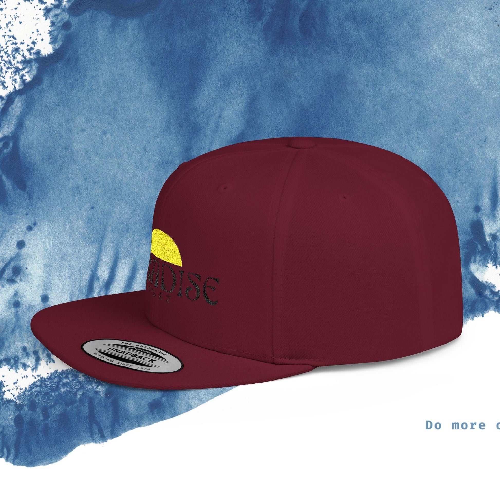 Paradise Vibe Flat Bill Snapback Cap - Trendy Summer Hat - Ocean vibez