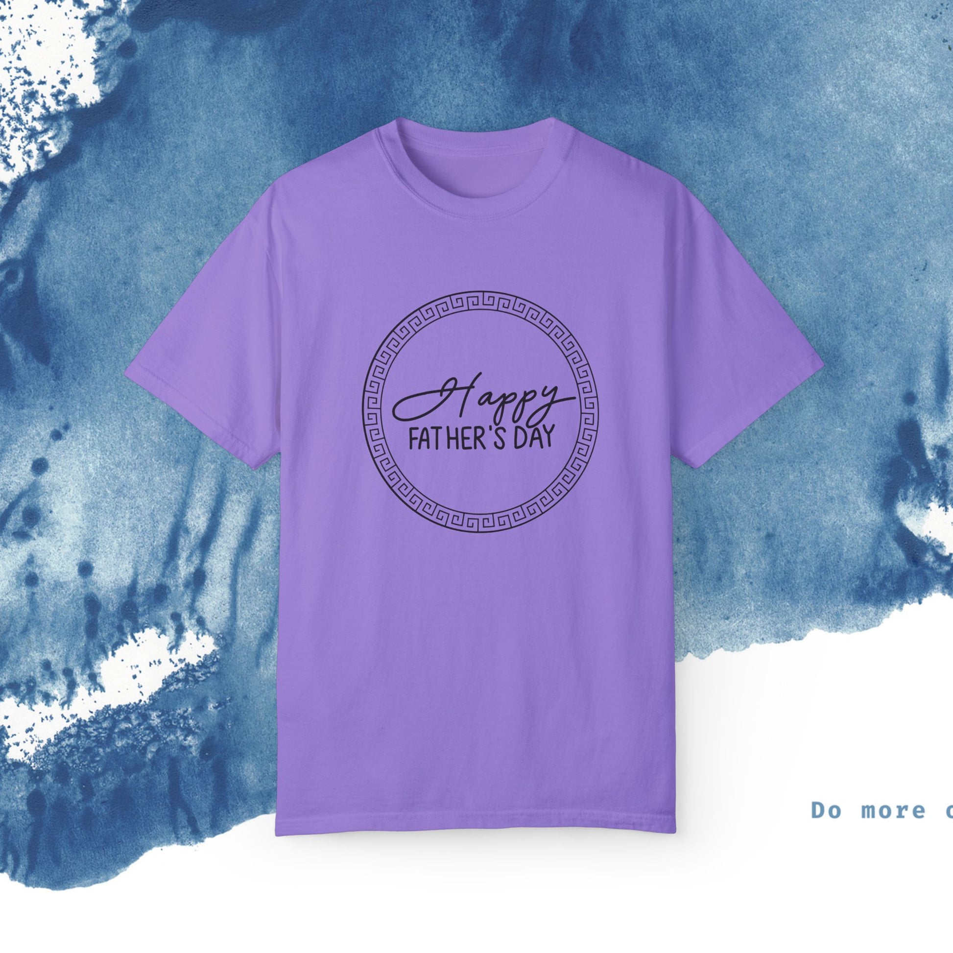 Feliz Dia dos Pais Unisex Garment-Tyed T-Shirt - Comemore o Pai em Grande Estilo - Ocean vibez