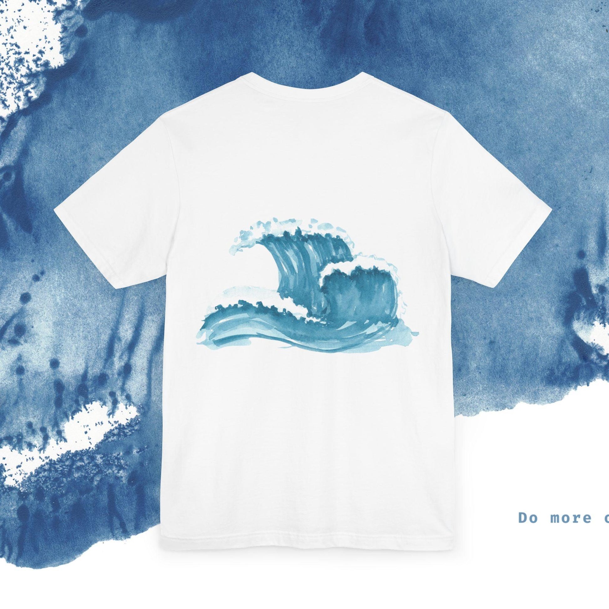 Ocean Wave Unisex Short Sleeve Tee - Do More of What Makes You Happy - Ocean vibez
