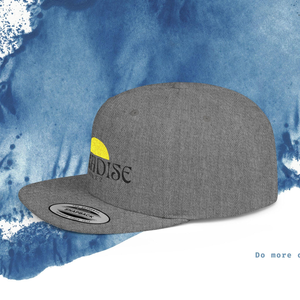 Paradise Vibe Flat Bill Snapback Cap - Trendy Summer Hat - Ocean vibez