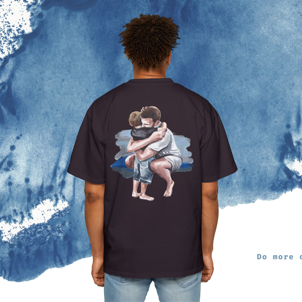 Camiseta Oversized do Dia dos Pais - Momentos de Feliz Dia dos Pais - Ocean vibez