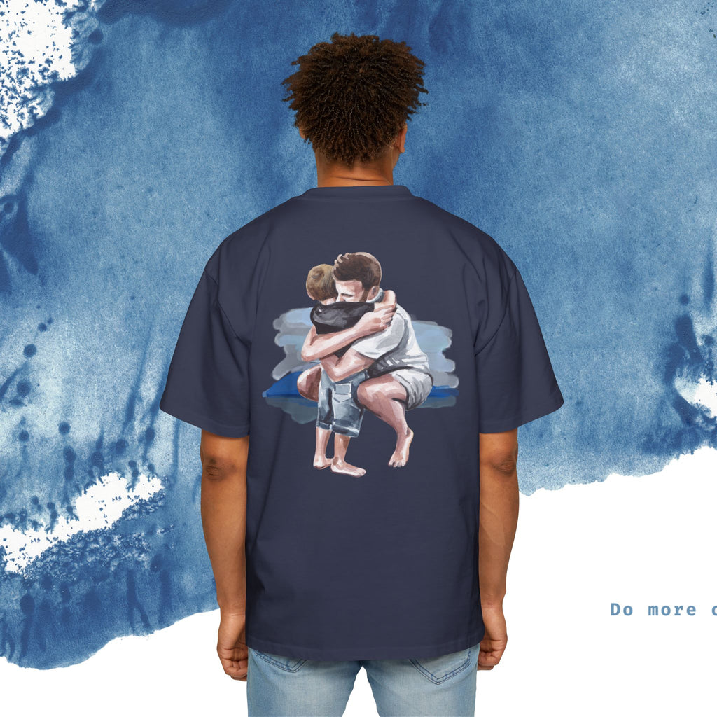 Camiseta Oversized do Dia dos Pais - Momentos de Feliz Dia dos Pais - Ocean vibez