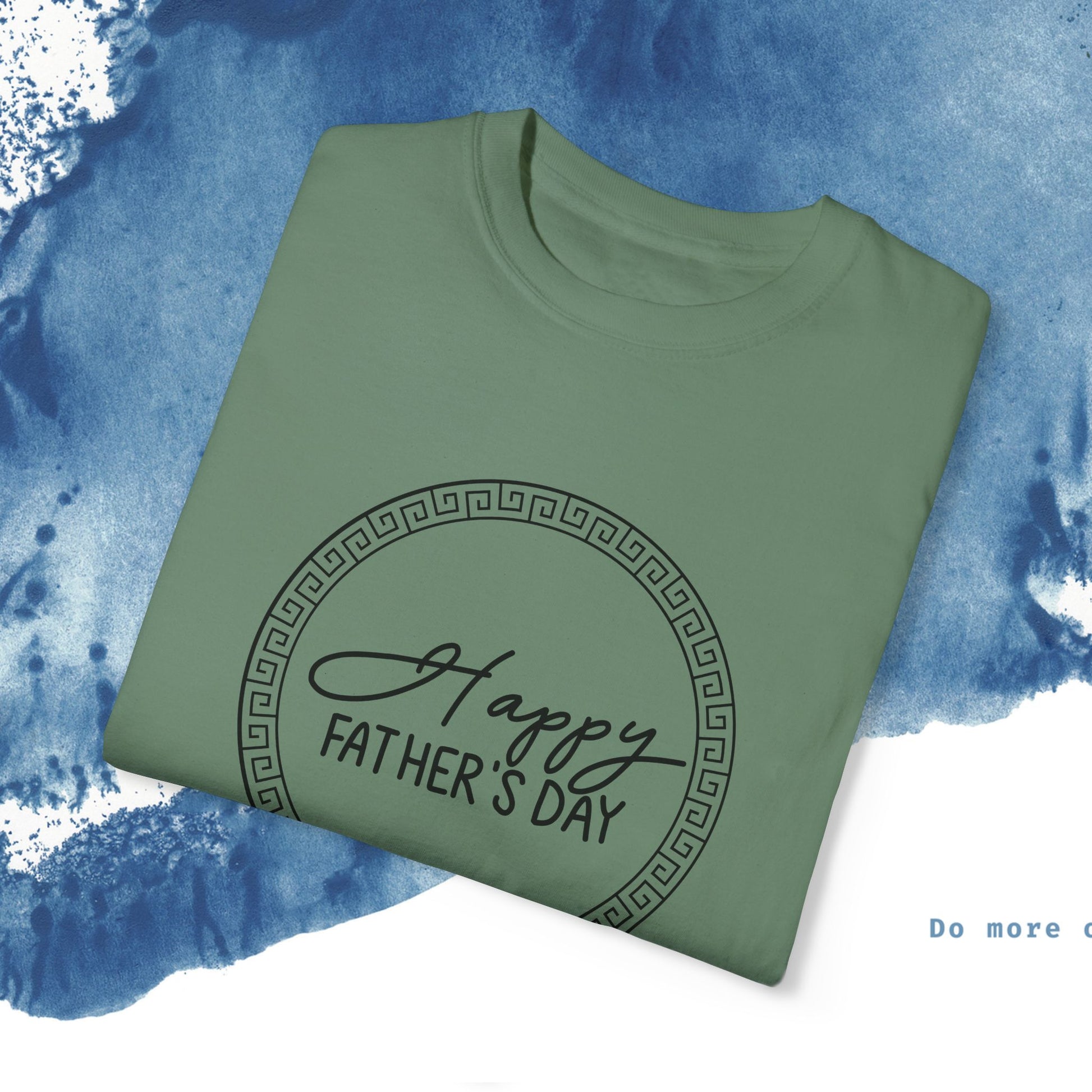 Feliz Dia dos Pais Unisex Garment-Tyed T-Shirt - Comemore o Pai em Grande Estilo - Ocean vibez