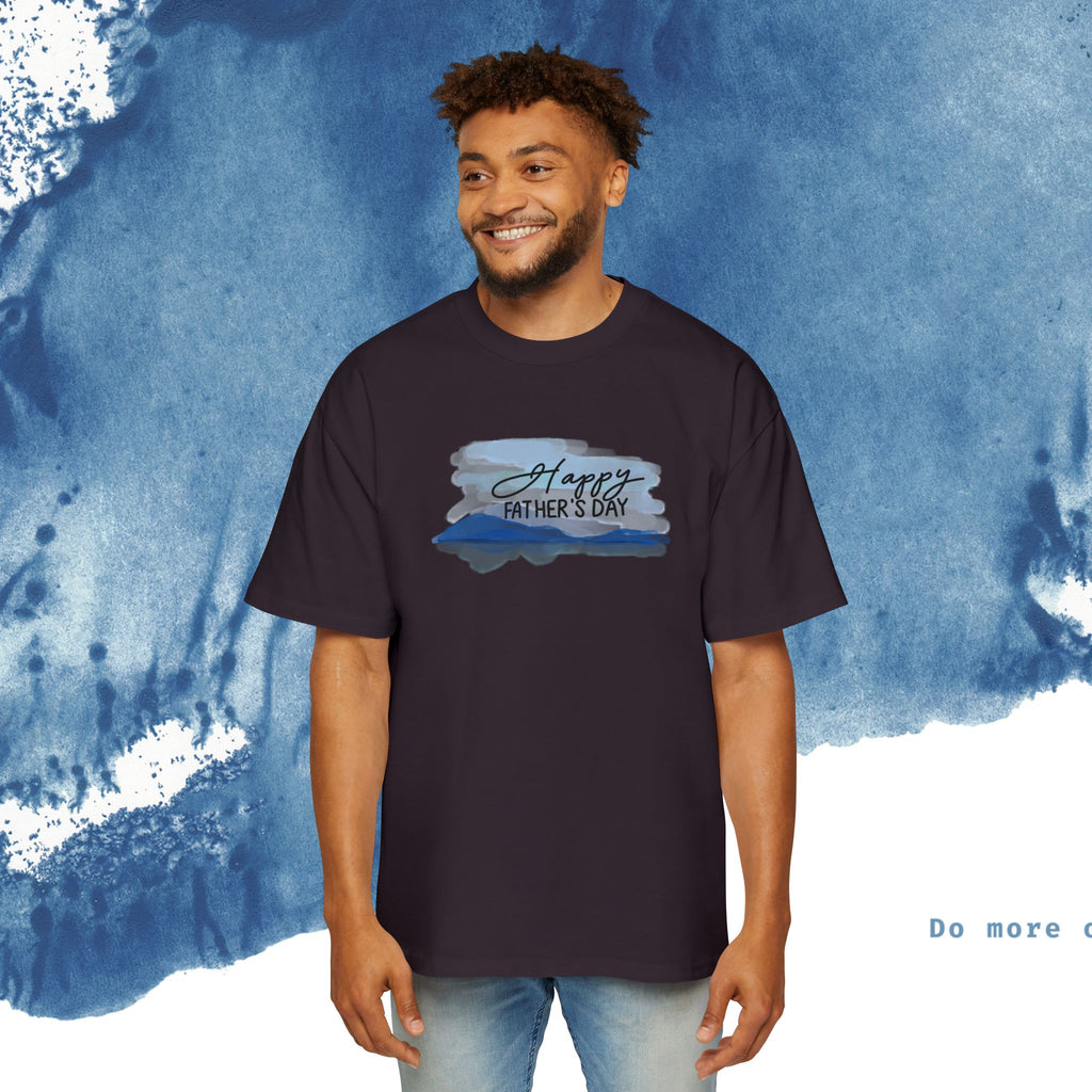 Camiseta Oversized do Dia dos Pais - Momentos de Feliz Dia dos Pais - Ocean vibez