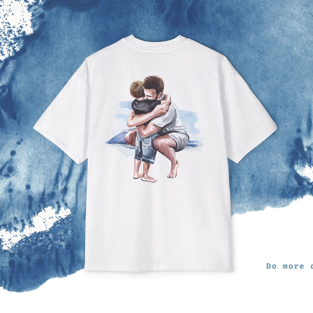 Camiseta Oversized do Dia dos Pais - Momentos de Feliz Dia dos Pais - Ocean vibez