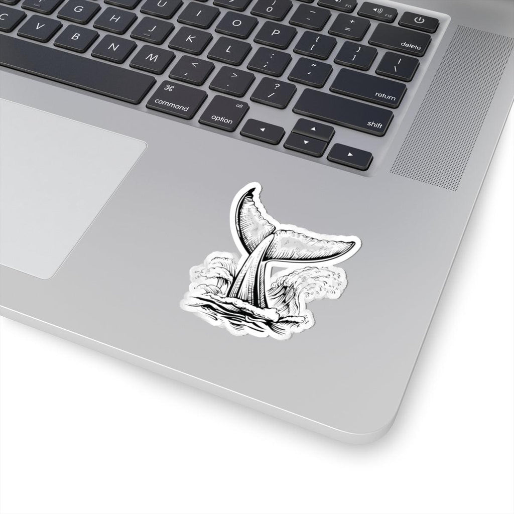 Whale Tail Kiss-Cut Stickers – Ocean Inspired Decor for Laptop & More - Ocean vibez