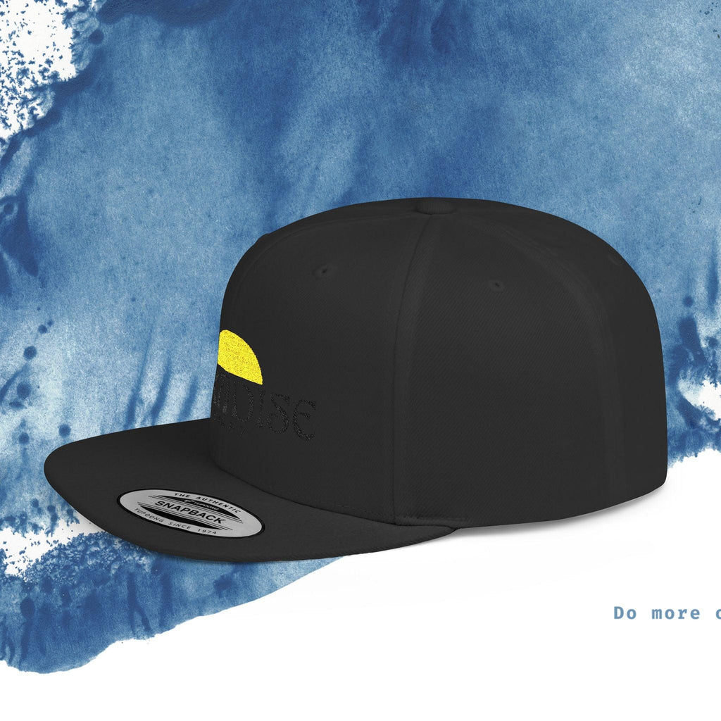Paradise Vibe Flat Bill Snapback Cap - Trendy Summer Hat - Ocean vibez
