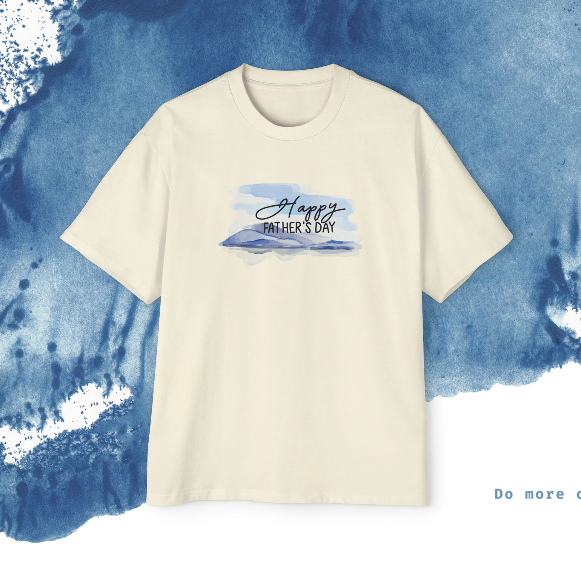 Camiseta Oversized do Dia dos Pais - Momentos de Feliz Dia dos Pais - Ocean vibez