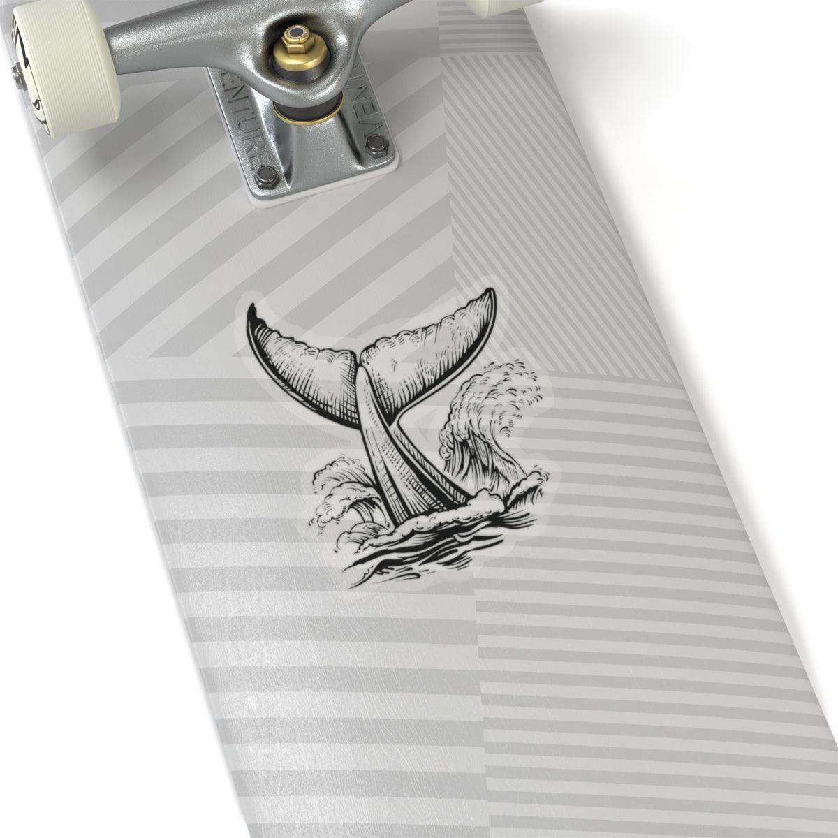 Whale Tail Kiss-Cut Stickers – Ocean Inspired Decor for Laptop & More - Ocean vibez