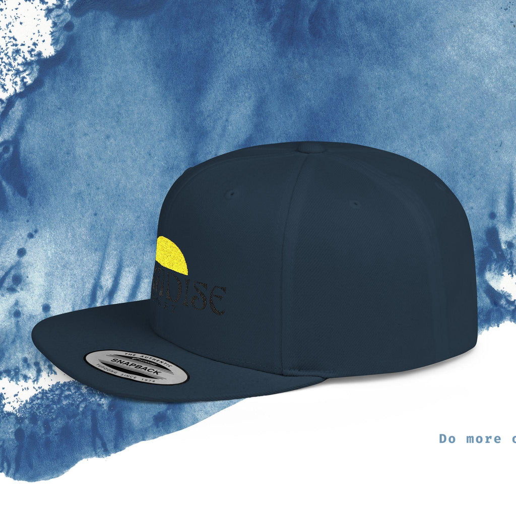 Paradise Vibe Flat Bill Snapback Cap - Trendy Summer Hat - Ocean vibez