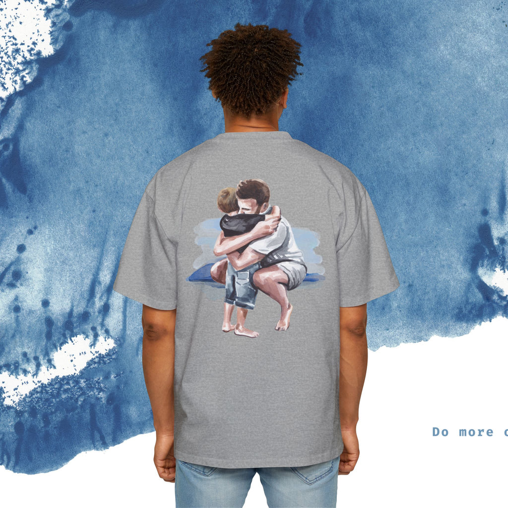 Camiseta Oversized do Dia dos Pais - Momentos de Feliz Dia dos Pais - Ocean vibez
