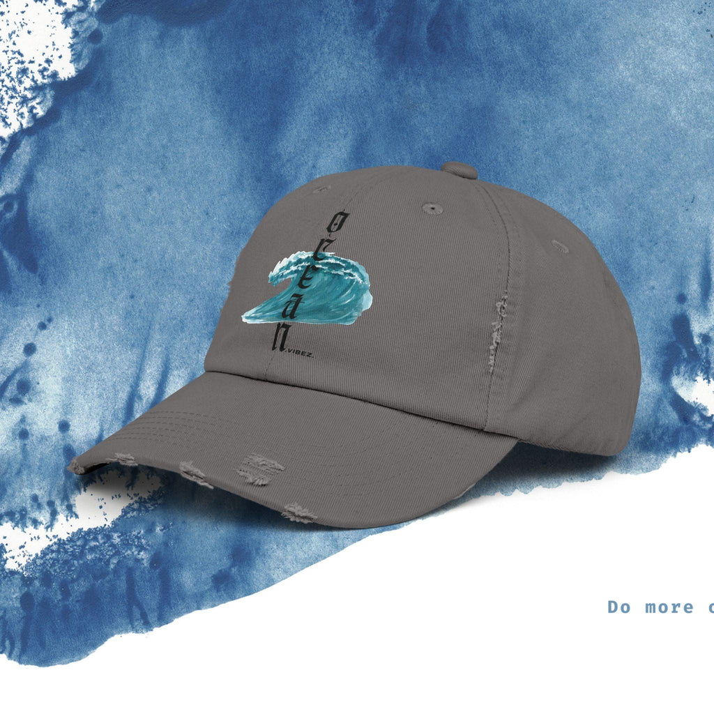 Ocean Vibes Unisex Distressed Cap - Ocean vibez