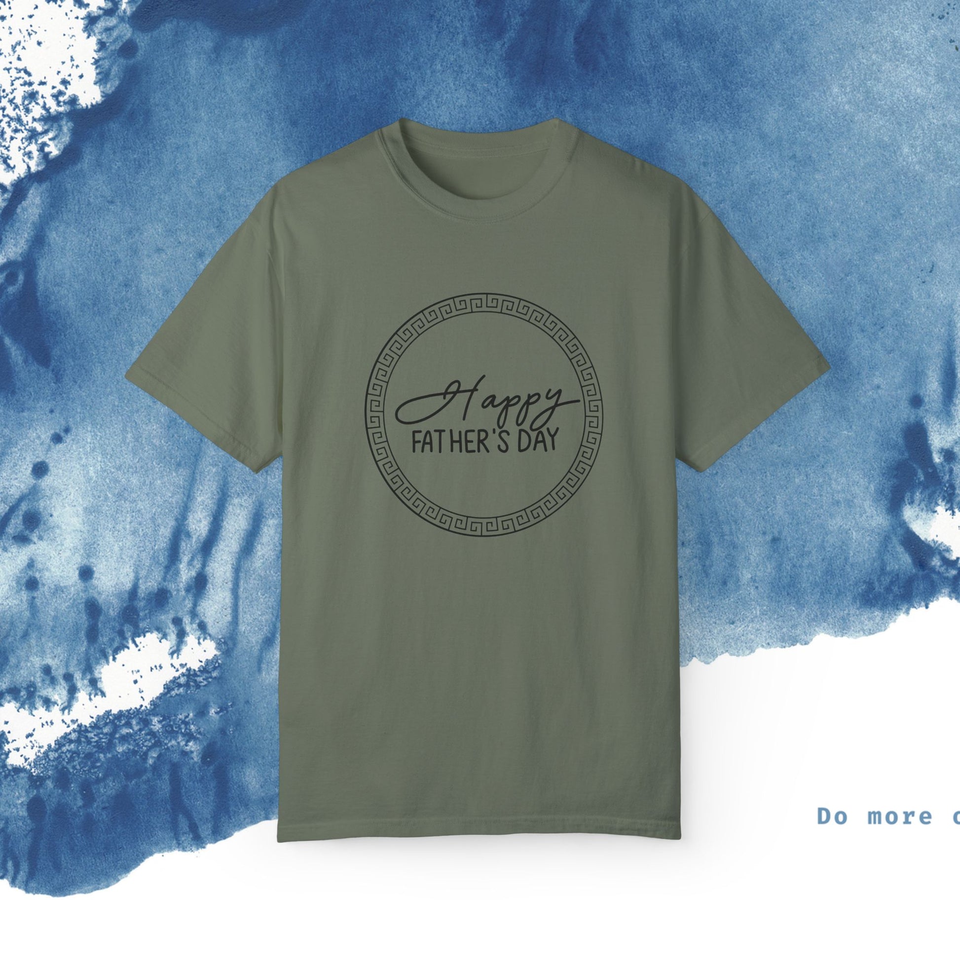 Feliz Dia dos Pais Unisex Garment-Tyed T-Shirt - Comemore o Pai em Grande Estilo - Ocean vibez