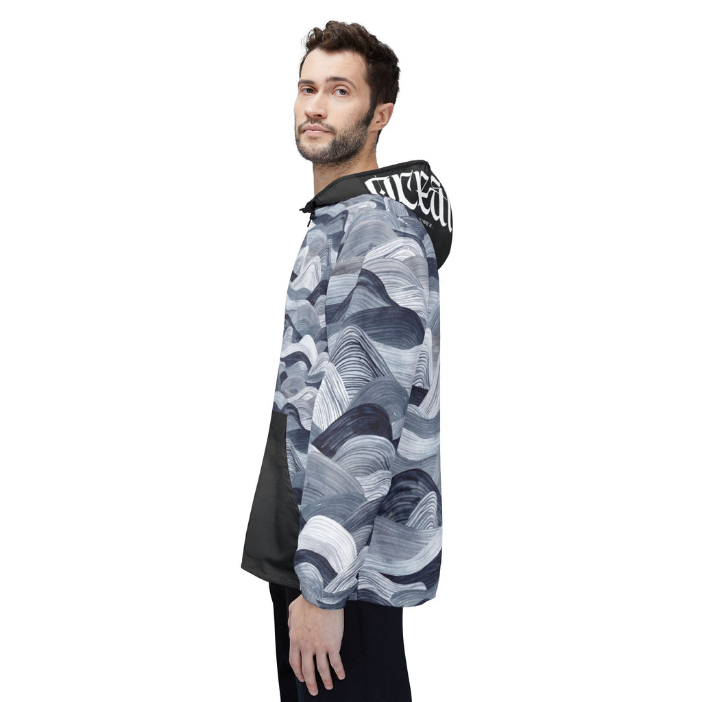 Jaqueta corta-vento Ocean Waves - Agasalho elegante à prova d'água