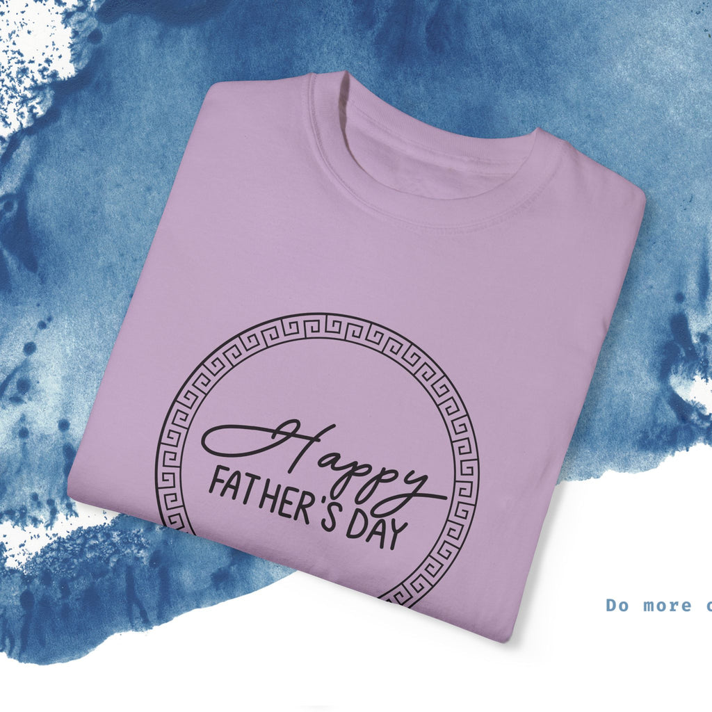 Feliz Dia dos Pais Unisex Garment-Tyed T-Shirt - Comemore o Pai em Grande Estilo - Ocean vibez