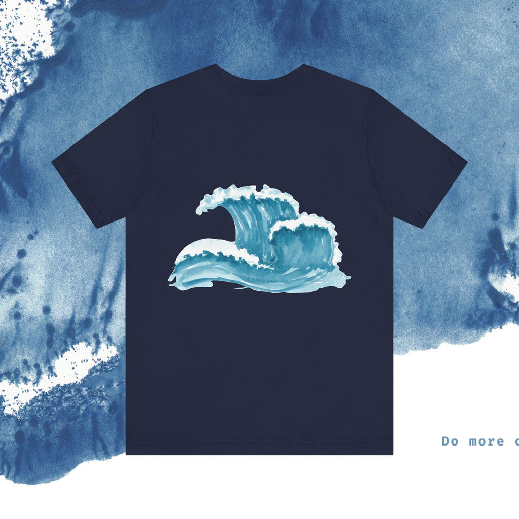 Ocean Wave Unisex Short Sleeve Tee - Do More of What Makes You Happy - Ocean vibez