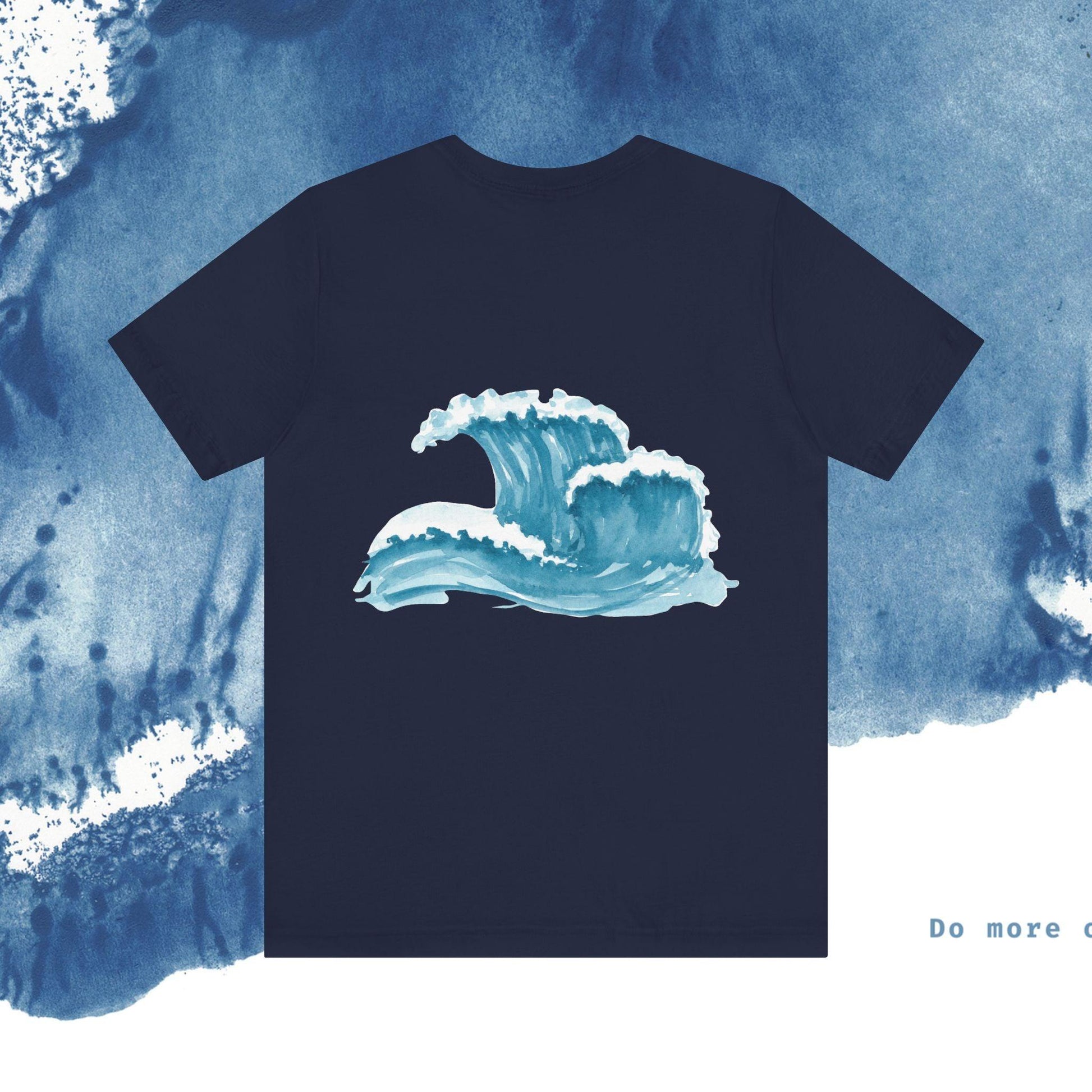Ocean Wave Unisex Short Sleeve Tee - Do More of What Makes You Happy - Ocean vibez