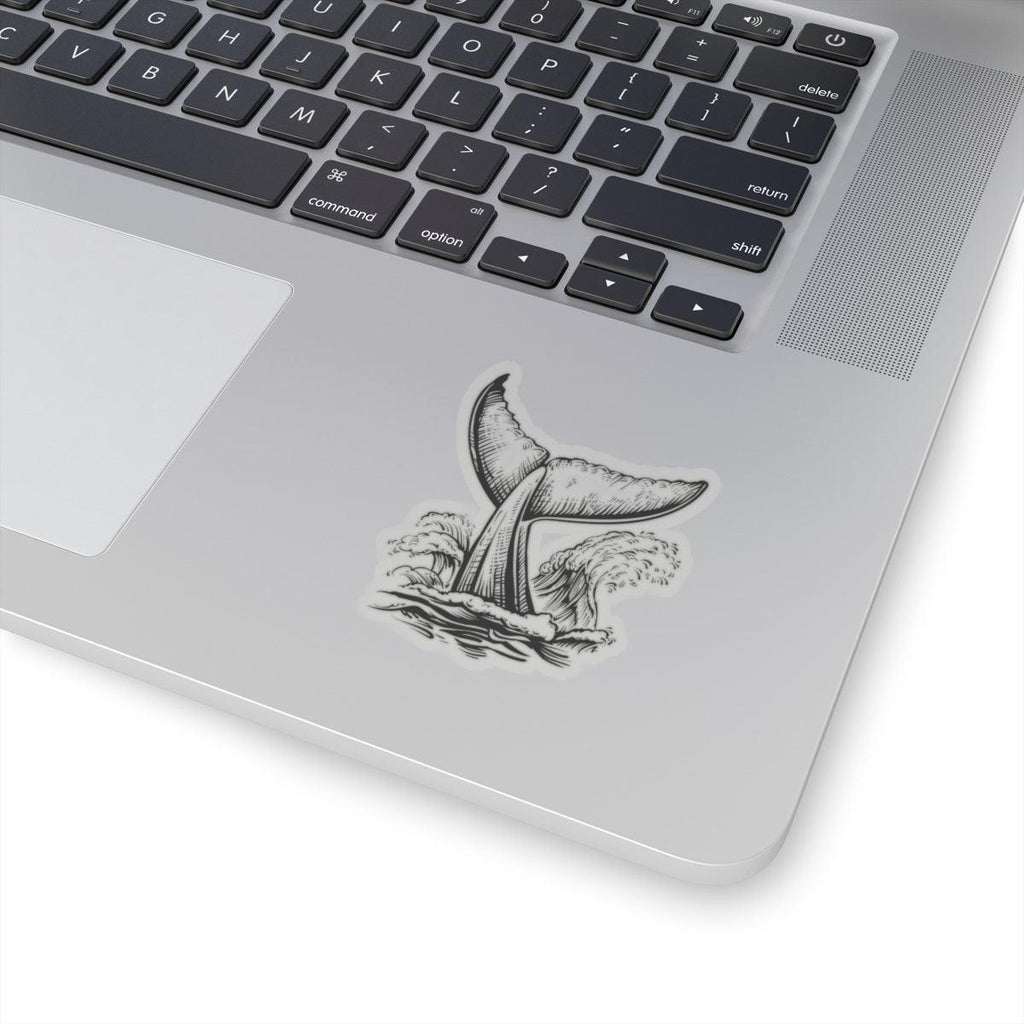Whale Tail Kiss-Cut Stickers – Ocean Inspired Decor for Laptop & More - Ocean vibez