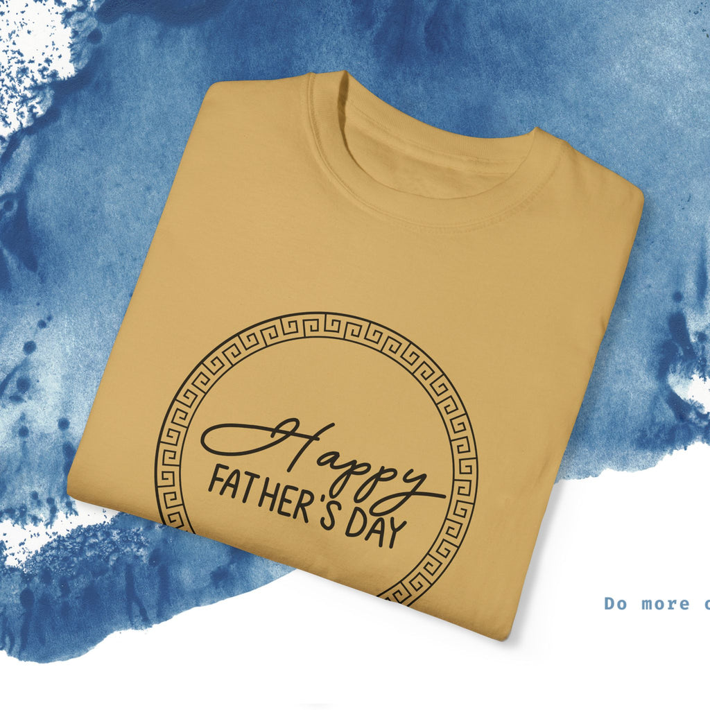 Feliz Dia dos Pais Unisex Garment-Tyed T-Shirt - Comemore o Pai em Grande Estilo - Ocean vibez