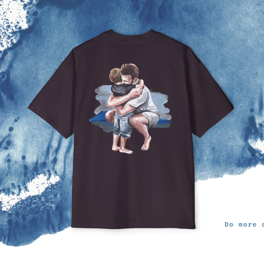 Camiseta Oversized do Dia dos Pais - Momentos de Feliz Dia dos Pais - Ocean vibez