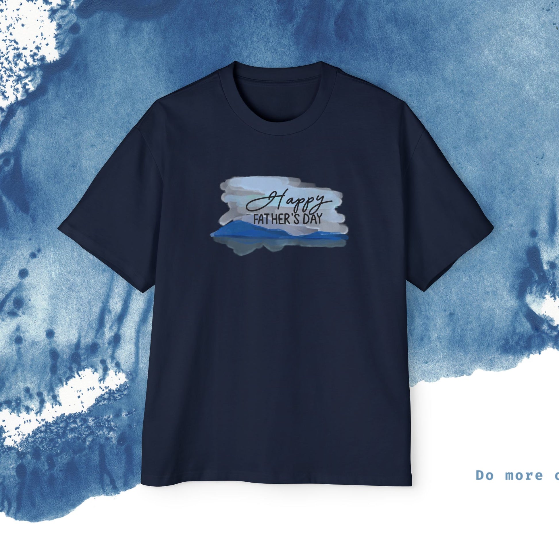 Camiseta Oversized do Dia dos Pais - Momentos de Feliz Dia dos Pais - Ocean vibez